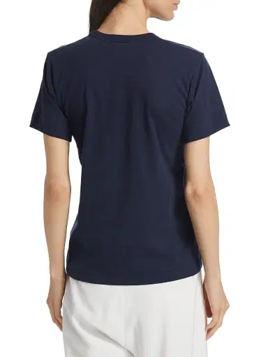 Comme des Garçons PLAY Women's Double Heart T-Shirt - Navy | Thumbnail 5 Comme des Garçons PLAY Women's Double Heart T-Shirt - Navy | Thumbnail 5