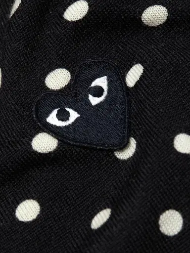 Comme des Garçons PLAY Women's Polka Dot Wool Knit Sweater - Black - Size XS | Thumbnail 7 Comme des Garçons PLAY Women's Polka Dot Wool Knit Sweater - Black - Size XS | Thumbnail 7
