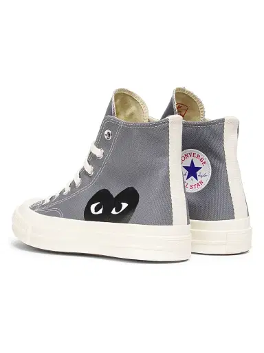 Comme des Garçons PLAY CdG PLAY x Converse Women's Chuck Taylor All Star Peek-A-Boo High-Top Sneakers - Grey - Size 11 | Thumbnail 3 Comme des Garçons PLAY CdG PLAY x Converse Women's Chuck Taylor All Star Peek-A-Boo High-Top Sneakers - Grey - Size 11 | Thumbnail 3