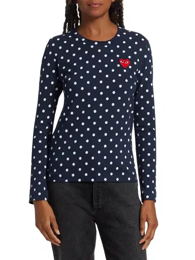 Comme des Garçons PLAY Women's Polka-Dot T-Shirt | Thumbnail 2 Comme des Garçons PLAY Women's Polka-Dot T-Shirt | Thumbnail 2