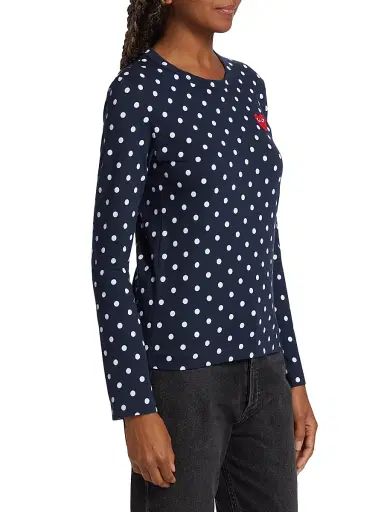 Comme des Garçons PLAY Women's Polka-Dot T-Shirt | Thumbnail 3 Comme des Garçons PLAY Women's Polka-Dot T-Shirt | Thumbnail 3