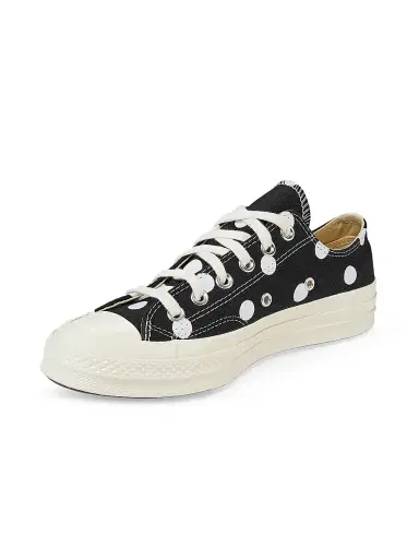 Comme des Garçons PLAY CdG PLAY x Converse Women's Chuck Taylor All Star Polka Dot Low-Top Sneakers - Black - Size 12 | Thumbnail 2 Comme des Garçons PLAY CdG PLAY x Converse Women's Chuck Taylor All Star Polka Dot Low-Top Sneakers - Black - Size 12 | Thumbnail 2