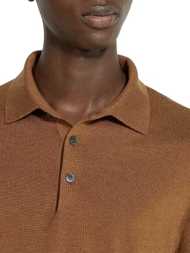 Zegna Men's Cashseta Polo Shirt - Foliage - Size 50 | Thumbnail 5 Zegna Men's Cashseta Polo Shirt - Foliage - Size 50 | Thumbnail 5