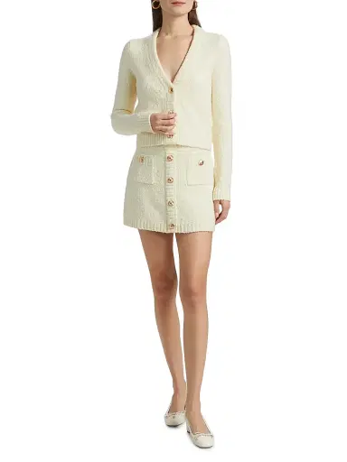 Cara Cara Women's Kelsey Wool-Blend Knit Miniskirt - | Thumbnail 2 Cara Cara Women's Kelsey Wool-Blend Knit Miniskirt - | Thumbnail 2