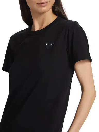 Comme des Garçons PLAY Women's Heart T-Shirt - Black - Size XS | Thumbnail 6 Comme des Garçons PLAY Women's Heart T-Shirt - Black - Size XS | Thumbnail 6
