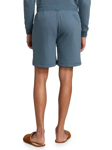 Saks Fifth Avenue Men's COLLECTION Drawstring Pajama Sweatshort - Medium Blue | Thumbnail 5 Saks Fifth Avenue Men's COLLECTION Drawstring Pajama Sweatshort - Medium Blue | Thumbnail 5