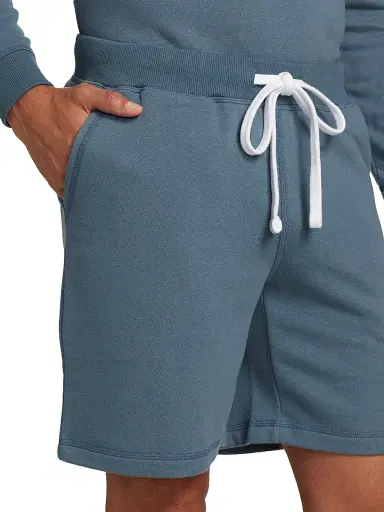 Saks Fifth Avenue Men's COLLECTION Drawstring Pajama Sweatshort - Medium Blue | Thumbnail 6 Saks Fifth Avenue Men's COLLECTION Drawstring Pajama Sweatshort - Medium Blue | Thumbnail 6