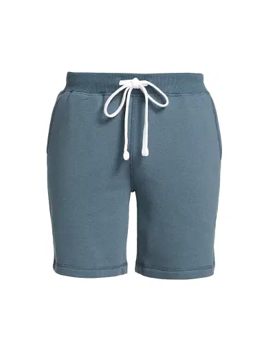 Saks Fifth Avenue Men's COLLECTION Drawstring Pajama Sweatshort - Medium Blue | Thumbnail 1 Saks Fifth Avenue Men's COLLECTION Drawstring Pajama Sweatshort - Medium Blue | Thumbnail 1