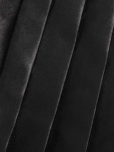 ALICE + OLIVIA Women's Chara Faux Leather Pleated Minidress - Black | Thumbnail 7 ALICE + OLIVIA Women's Chara Faux Leather Pleated Minidress - Black | Thumbnail 7