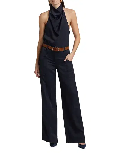TWP Women's Friday Night Halterneck Top - Midnight - Size XL | Thumbnail 2 TWP Women's Friday Night Halterneck Top - Midnight - Size XL | Thumbnail 2