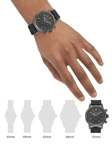 Chopard Men's Mille Miglia Limited Edition Stainless Steel & Leather Strap Chronograph Watch | Thumbnail 2 Chopard Men's Mille Miglia Limited Edition Stainless Steel & Leather Strap Chronograph Watch | Thumbnail 2