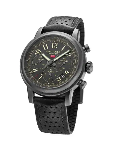 Chopard Men's Mille Miglia Limited Edition Stainless Steel & Leather Strap Chronograph Watch | Thumbnail 3 Chopard Men's Mille Miglia Limited Edition Stainless Steel & Leather Strap Chronograph Watch | Thumbnail 3