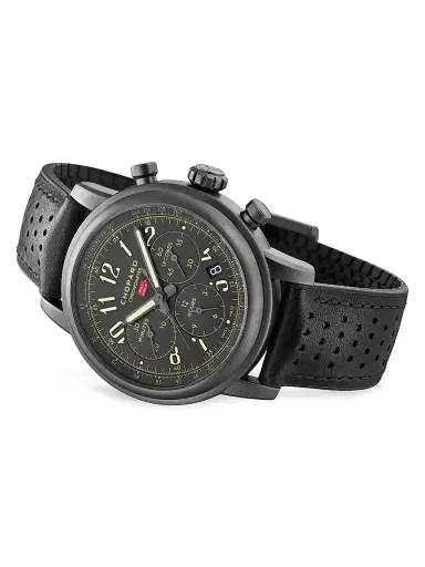 Chopard Men's Mille Miglia Limited Edition Stainless Steel & Leather Strap Chronograph Watch | Thumbnail 4 Chopard Men's Mille Miglia Limited Edition Stainless Steel & Leather Strap Chronograph Watch | Thumbnail 4