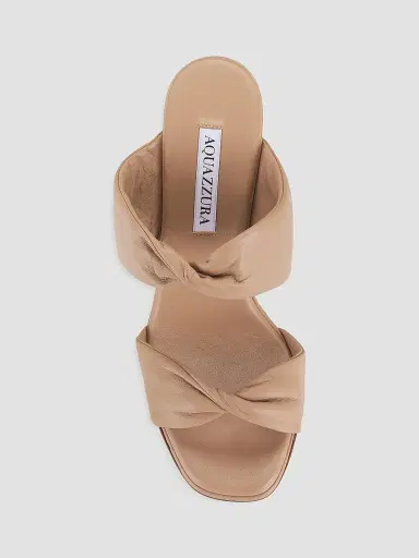 Aquazzura Women's Twist Leather Sandals - Beige - Size 12 | Thumbnail 5 Aquazzura Women's Twist Leather Sandals - Beige - Size 12 | Thumbnail 5
