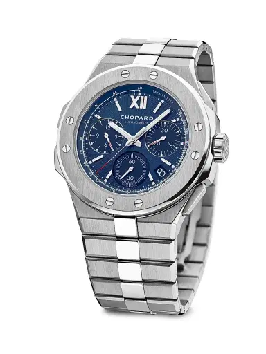 Chopard Men's Alpine Eagle Chronograph Stainless Steel & Blue-Dial Bracelet Watch | Thumbnail 3 Chopard Men's Alpine Eagle Chronograph Stainless Steel & Blue-Dial Bracelet Watch | Thumbnail 3