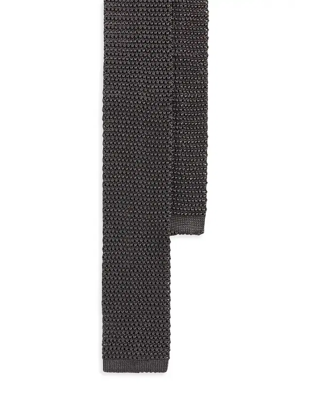 Men's Superknit Silk Neck Tie - Grey Men's Superknit Silk Neck Tie - Grey