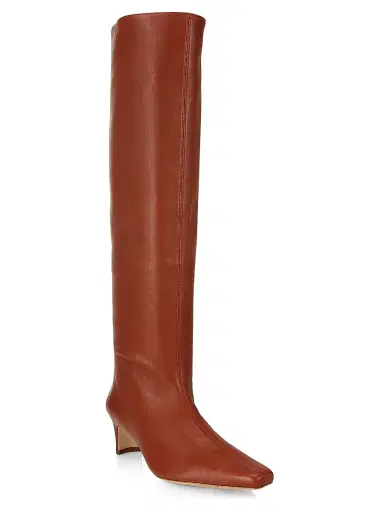 Staud Women's Wally Leather Knee-High Boots - Spice | Thumbnail 2 Staud Women's Wally Leather Knee-High Boots - Spice | Thumbnail 2