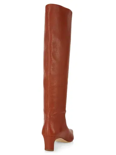Staud Women's Wally Leather Knee-High Boots - Spice | Thumbnail 3 Staud Women's Wally Leather Knee-High Boots - Spice | Thumbnail 3