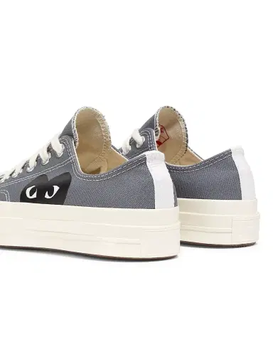 Comme des Garçons PLAY CdG PLAY x Converse Women's Chuck Taylor All Star Peek-A-Boo Low-Top Sneakers - Grey - Size 5 | Thumbnail 3 Comme des Garçons PLAY CdG PLAY x Converse Women's Chuck Taylor All Star Peek-A-Boo Low-Top Sneakers - Grey - Size 5 | Thumbnail 3