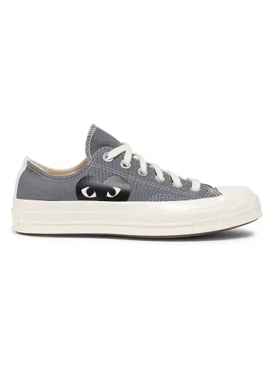Comme des Garçons PLAY CdG PLAY x Converse Women's Chuck Taylor All Star Peek-A-Boo Low-Top Sneakers - Grey - Size 5 | Thumbnail 1 Comme des Garçons PLAY CdG PLAY x Converse Women's Chuck Taylor All Star Peek-A-Boo Low-Top Sneakers - Grey - Size 5 | Thumbnail 1