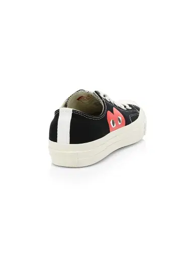 Comme des Garçons PLAY CdG PLAY x Converse Men's Chuck Taylor All Star One Heart Low-Top Sneakers - Beige | Thumbnail 3 Comme des Garçons PLAY CdG PLAY x Converse Men's Chuck Taylor All Star One Heart Low-Top Sneakers - Beige | Thumbnail 3