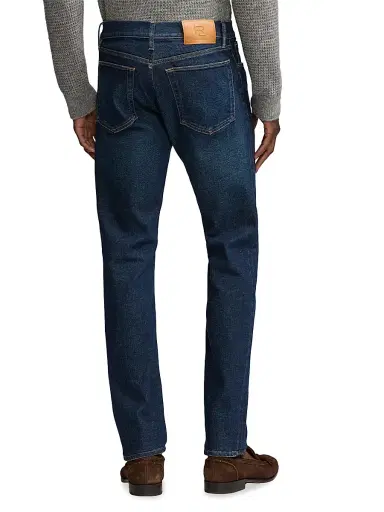 Ralph Lauren Purple Label Men's Slim Fit Full Mid-Rise Jeans - Azure Indigo | Thumbnail 5 Ralph Lauren Purple Label Men's Slim Fit Full Mid-Rise Jeans - Azure Indigo | Thumbnail 5