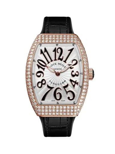 Franck Muller Women's Vanguard Rose Gold, Diamond, Alligator & Rubber Strap Watch - Rose Gold Black | Thumbnail 1 Franck Muller Women's Vanguard Rose Gold, Diamond, Alligator & Rubber Strap Watch - Rose Gold Black | Thumbnail 1