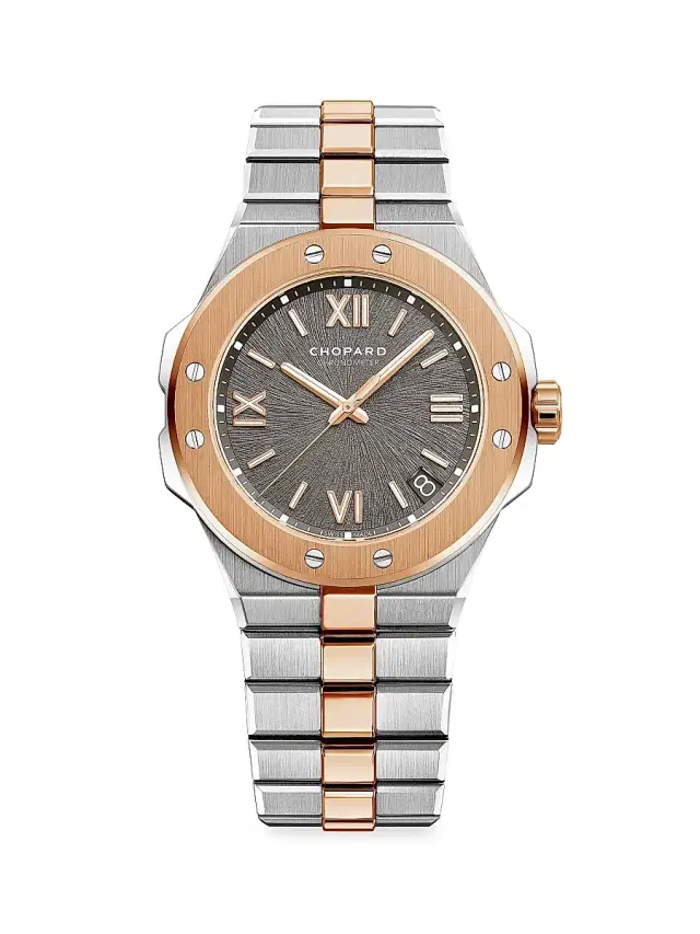 Men's Alpine Eagle 18K Rose Gold & Stainless Steel Bracelet Watch - Stainless Steel Men's Alpine Eagle 18K Rose Gold & Stainless Steel Bracelet Watch - Stainless Steel
