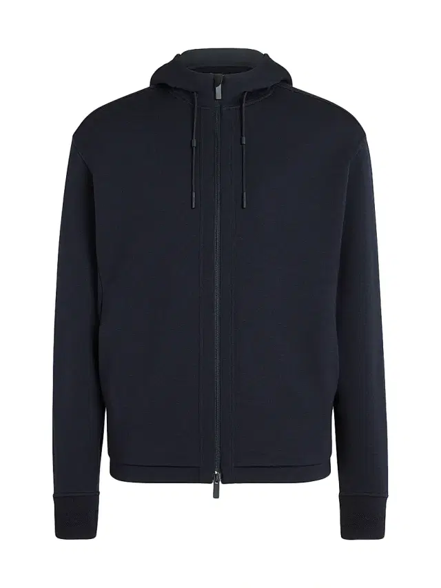Men's High Performance Wool Blend Hoodie - Navy Blue Men's High Performance Wool Blend Hoodie - Navy Blue