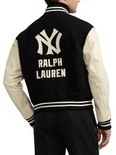 Ralph Lauren Purple Label Men's Leather Raritan Bomber Jacket - Black Multi | Thumbnail 5 Ralph Lauren Purple Label Men's Leather Raritan Bomber Jacket - Black Multi | Thumbnail 5