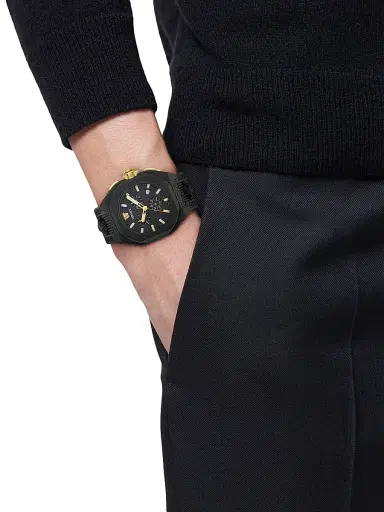 Versace Men's V-Legend Chrono Ceramic Watch - Black Eco Ceramic | Thumbnail 2 Versace Men's V-Legend Chrono Ceramic Watch - Black Eco Ceramic | Thumbnail 2