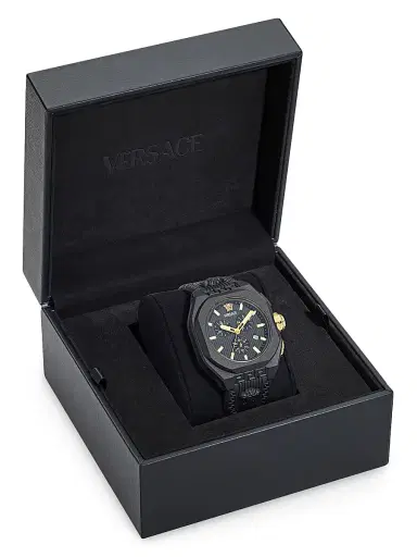 Versace Men's V-Legend Chrono Ceramic Watch - Black Eco Ceramic | Thumbnail 5 Versace Men's V-Legend Chrono Ceramic Watch - Black Eco Ceramic | Thumbnail 5