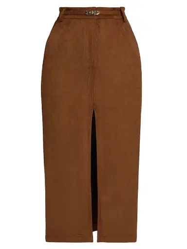 Generation Love Women's Medina Belted Faux-Suede Skirt - Caramel | Thumbnail 1 Generation Love Women's Medina Belted Faux-Suede Skirt - Caramel | Thumbnail 1