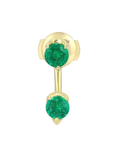 Anita Ko Women's Orbit 18K Yellow Gold & Emerald Single Earring - Green | Thumbnail 1 Anita Ko Women's Orbit 18K Yellow Gold & Emerald Single Earring - Green | Thumbnail 1