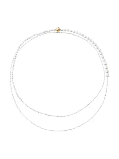 Sophie Bille Brahe Women's Endless Colonnade Jardin De Peggy 14K Yellow Gold & Freshwater Pearl Necklace - Yellow Gold | Thumbnail 1 Sophie Bille Brahe Women's Endless Colonnade Jardin De Peggy 14K Yellow Gold & Freshwater Pearl Necklace - Yellow Gold | Thumbnail 1