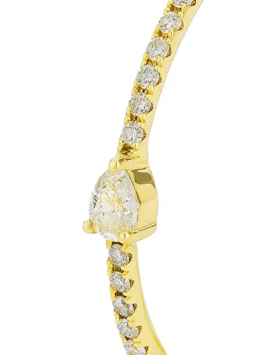 Stephanie Gottlieb Women's 14K Yellow Gold & 2.1 TCW Diamond Inside-Out Hoop Earrings - Yellow Gold | Thumbnail 4 Stephanie Gottlieb Women's 14K Yellow Gold & 2.1 TCW Diamond Inside-Out Hoop Earrings - Yellow Gold | Thumbnail 4
