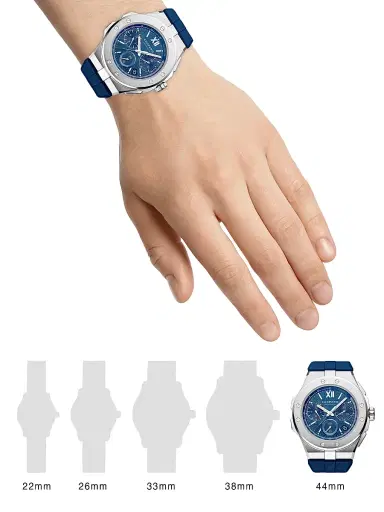Chopard Men's Alpine Eagle Stainless Steel & Rubber Extra-Large Chronograph Leather Strap Watch | Thumbnail 2 Chopard Men's Alpine Eagle Stainless Steel & Rubber Extra-Large Chronograph Leather Strap Watch | Thumbnail 2