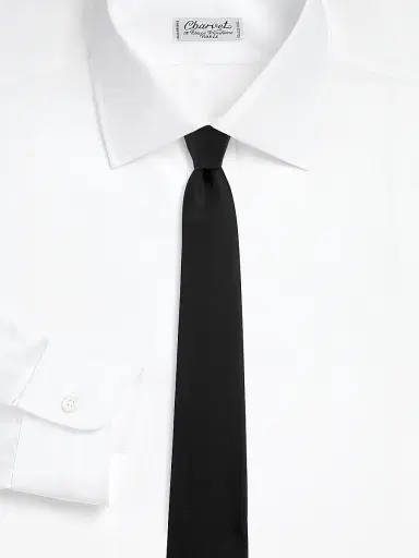 Charvet Men's Satin Silk Necktie | Thumbnail 2 Charvet Men's Satin Silk Necktie | Thumbnail 2