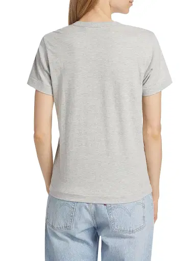 Comme des Garçons PLAY Women's Play Heart Logo T-Shirt - Grey - Size Medium | Thumbnail 4 Comme des Garçons PLAY Women's Play Heart Logo T-Shirt - Grey - Size Medium | Thumbnail 4