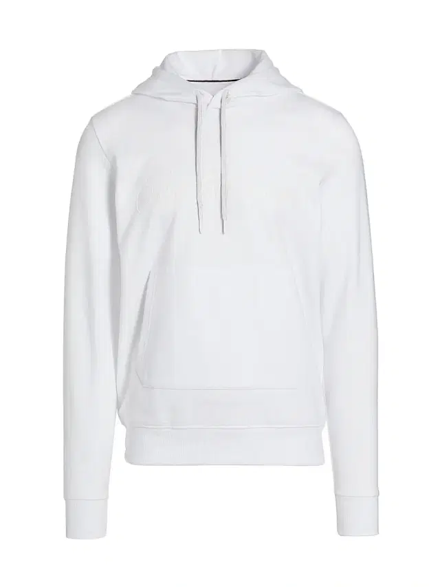 Men's COLLECTION Logo Cotton Hoodie - Snow White Men's COLLECTION Logo Cotton Hoodie - Snow White