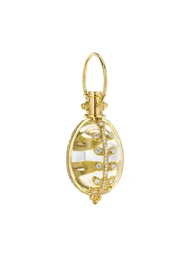Temple St. Clair Women's Florence86 18K Yellow Gold, Rock Crystal, & Diamond Vine Amulet - Yellow Gold | Thumbnail 1 Temple St. Clair Women's Florence86 18K Yellow Gold, Rock Crystal, & Diamond Vine Amulet - Yellow Gold | Thumbnail 1