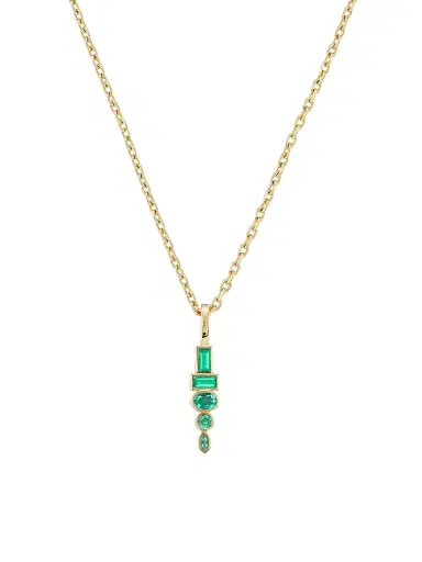 Sorellina Women's Monroe Totem 18K Yellow Gold & Gemstone Pendant Necklace - Emerald | Thumbnail 1 Sorellina Women's Monroe Totem 18K Yellow Gold & Gemstone Pendant Necklace - Emerald | Thumbnail 1