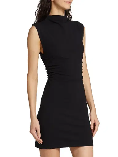 Reformation Women's Alden Knit Minidress - Black | Thumbnail 4 Reformation Women's Alden Knit Minidress - Black | Thumbnail 4