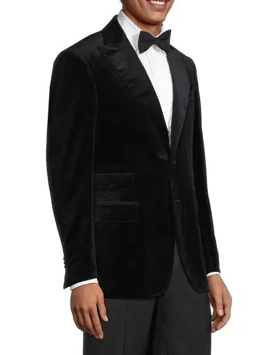 Saks Fifth Avenue Men's COLLECTION Classic Velvet Jacket | Thumbnail 4 Saks Fifth Avenue Men's COLLECTION Classic Velvet Jacket | Thumbnail 4