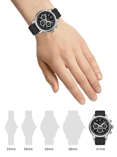 Chopard Men's Classic Racing Stainless Steel & Rubber Watch - Black | Thumbnail 2 Chopard Men's Classic Racing Stainless Steel & Rubber Watch - Black | Thumbnail 2
