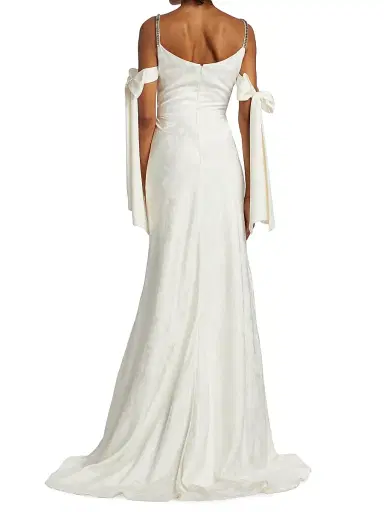 Markarian Women's Circe Floral Jacquard Arm Bow Gown | Thumbnail 5 Markarian Women's Circe Floral Jacquard Arm Bow Gown | Thumbnail 5