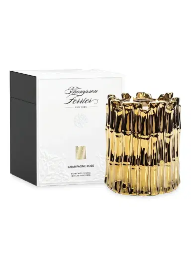 Thompson Ferrier Sagano Bamboo Champagne Rose Scented Candle - Gold | Thumbnail 2 Thompson Ferrier Sagano Bamboo Champagne Rose Scented Candle - Gold | Thumbnail 2