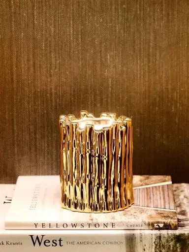 Thompson Ferrier Sagano Bamboo Champagne Rose Scented Candle - Gold | Thumbnail 3 Thompson Ferrier Sagano Bamboo Champagne Rose Scented Candle - Gold | Thumbnail 3