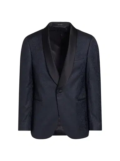 Saks Fifth Avenue Men's COLLECTION Sparkle Floral Wool-Blend One-Button Suit Jacket - Navy | Thumbnail 1 Saks Fifth Avenue Men's COLLECTION Sparkle Floral Wool-Blend One-Button Suit Jacket - Navy | Thumbnail 1