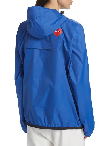Comme des Garçons PLAY Women's K-Way Quarter-Zip Jacket - Blue - Size Large | Thumbnail 4 Comme des Garçons PLAY Women's K-Way Quarter-Zip Jacket - Blue - Size Large | Thumbnail 4